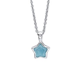 Detský strieborný náhrdelník D for diamond, December