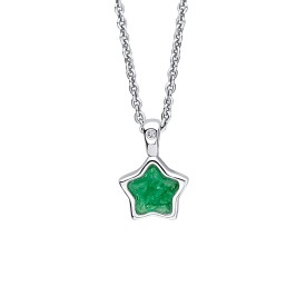Detský strieborný náhrdelník D for diamond, Máj