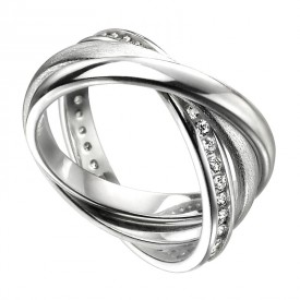 Strieborný prsteň - ruský snubný prsteň