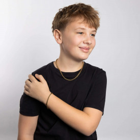 Chlapčenský náhrdelník z chirurgickej ocele Fred Bennett  (45cm)