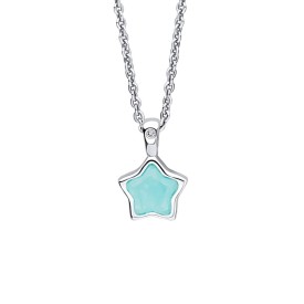 Detský strieborný náhrdelník D for diamond, Marec