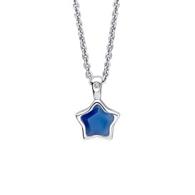 Detský strieborný náhrdelník D for diamond, September
