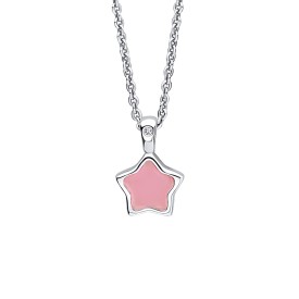 Detský strieborný náhrdelník D for diamond