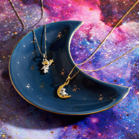 Detský strieborný náhrdelník D for diamond Astronaut