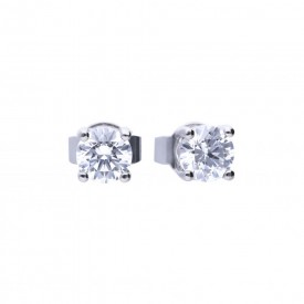 Luxusné strieborné náušnice Diamonfire 0,50ct