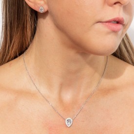 Luxusné strieborné náušnice Diamonfire