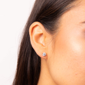 Luxusné strieborné náušnice Diamonfire