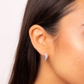 Luxusné strieborné náušnice Diamonfire