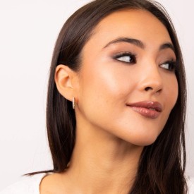 Luxusné strieborné náušnice Diamonfire