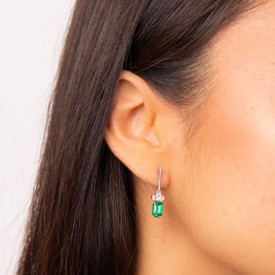 Luxusné strieborné náušnice Diamonfire
