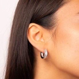 Luxusné strieborné náušnice Diamonfire