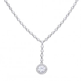 Luxusný strieborný náhrdelník zn. Diamonfire