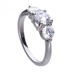 Luxusný strieborný prsteň Diamonfire