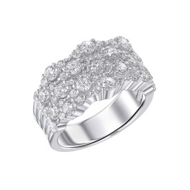 Luxusný strieborný prsteň Diamonfire
