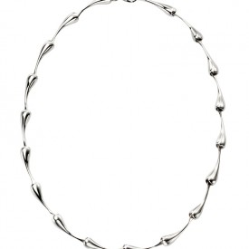 Náhrdelník strieborné kvapky