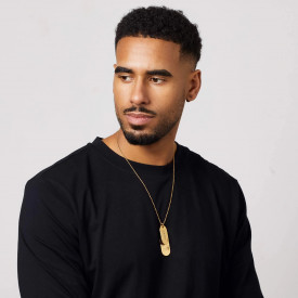 Pánsky náhrdelník  Fred Bennett - vojenské známky zlaté