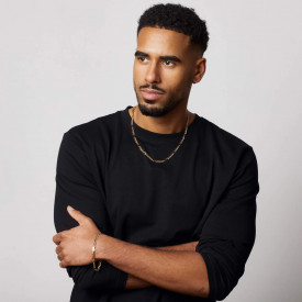 Pánsky náhrdelník Fred Bennett - strieborná reťaz Gold plated