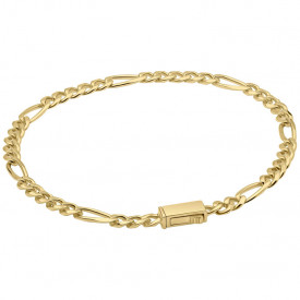 Pánsky strieborný náramok Fred Bennett Gold plated