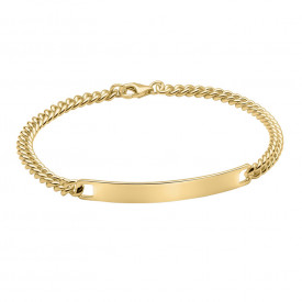 Pánsky strieborný náramok Fred Bennett - Gold plated