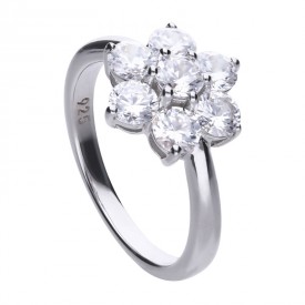 Prémiový strieborný prsteň Diamonfire so syntetickými diamantmi