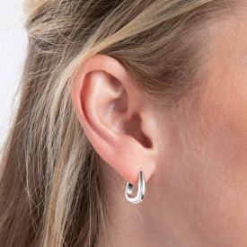 Strieborné náušnice Chunky Tapered