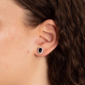 Strieborné náušnice Diamonfire