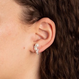 Strieborné náušnice Diamonfire