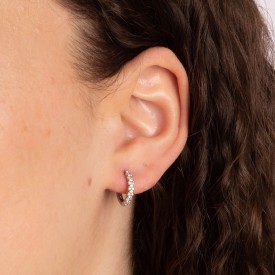 Strieborné náušnice Diamonfire