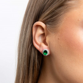 Strieborné náušnice Diamonfire