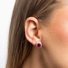 Strieborné náušnice Diamonfire