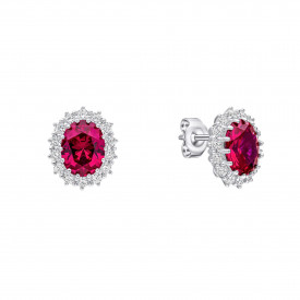 Strieborné náušnice Diamonfire