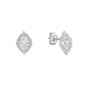 Strieborné náušnice Diamonfire