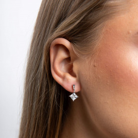 Strieborné náušnice Diamonfire