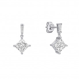 Strieborné náušnice Diamonfire