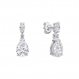 Strieborné náušnice Diamonfire