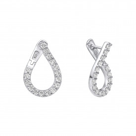 Strieborné náušnice Diamonfire