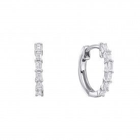 Strieborné náušnice Diamonfire