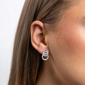 Strieborné náušnice Diamonfire