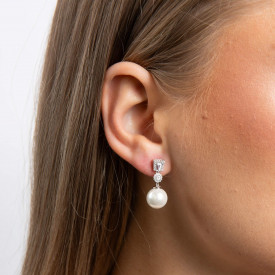 Strieborné náušnice Diamonfire