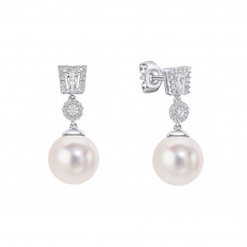 Strieborné náušnice Diamonfire