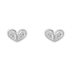 Strieborné náušnice SRDCE cubic zirconia