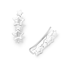 Strieborné náušnice STAR Ear Pins