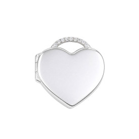 Strieborný medailón SRDCE Cubic Zirconia