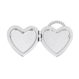 Strieborný medailón SRDCE Cubic Zirconia