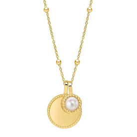 Strieborný náhrdelník Birthstone Gold plated Jún