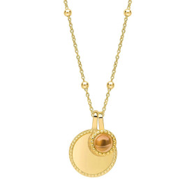 Strieborný náhrdelník Birthstone Gold plated November