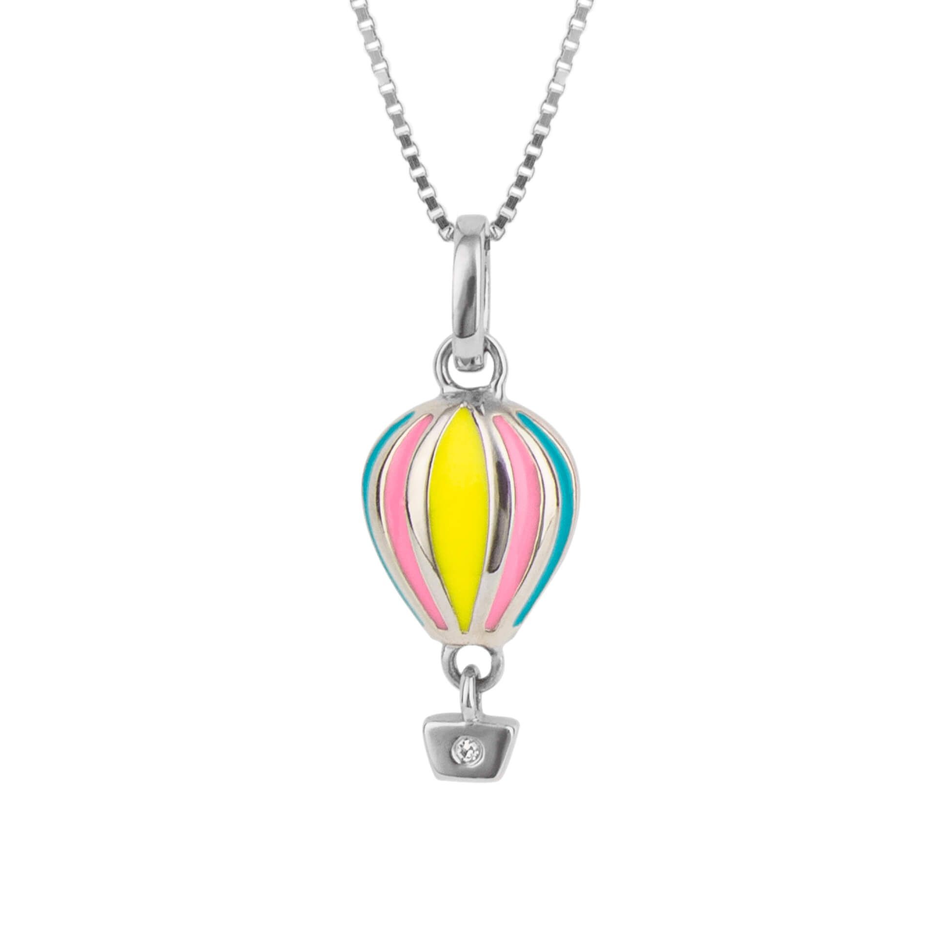 Strieborný náhrdelník D for diamond Balón