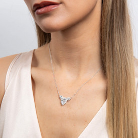 Strieborný náhrdelník Diamonfire