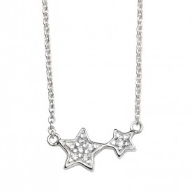 Strieborný náhrdelník, hviezdičky