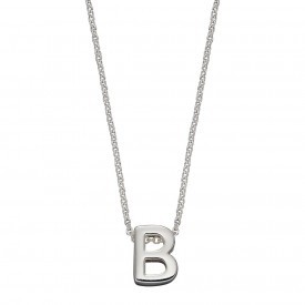 Strieborný náhrdelník, písmeno B